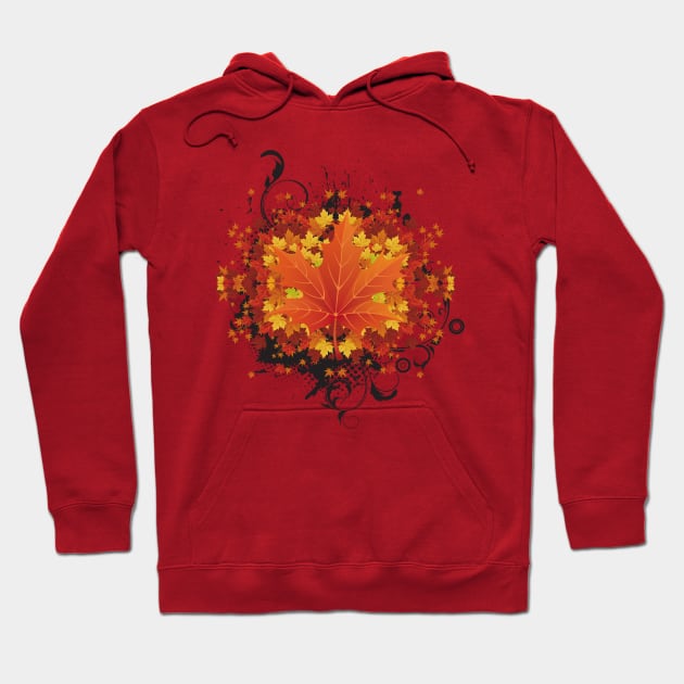 Autumn Leaves Hoodie by Scailaret